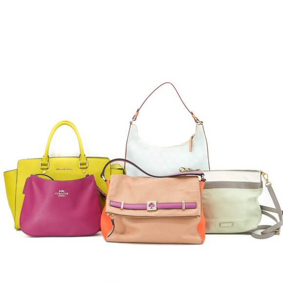 Kate Spade Colorblock Leather Shoulder Bag Colorful Crossbody - Picture 13 of 13